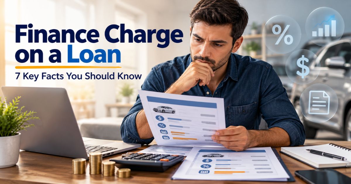 Finance charge on a loan explained with interest APR and fees