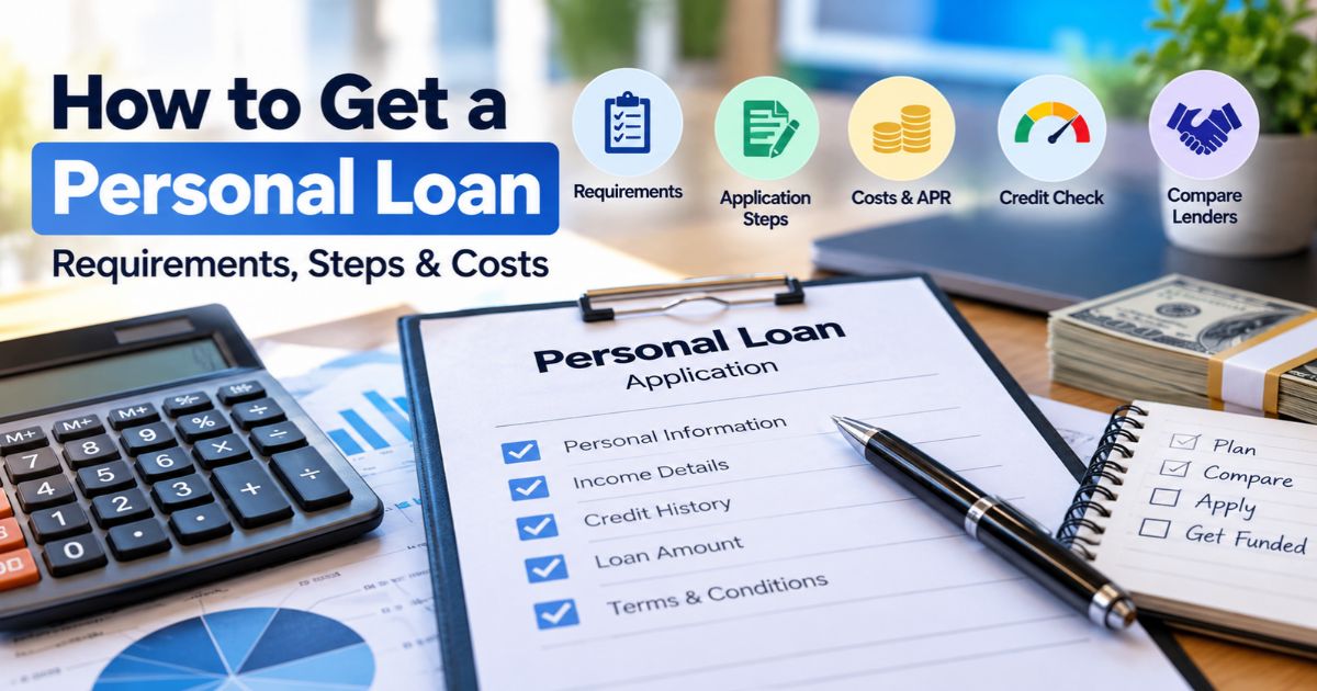 How to Get a Personal Loan: 9 Smart Steps & Costs 1 How to get a personal loan with requirements application steps APR costs and lender comparison