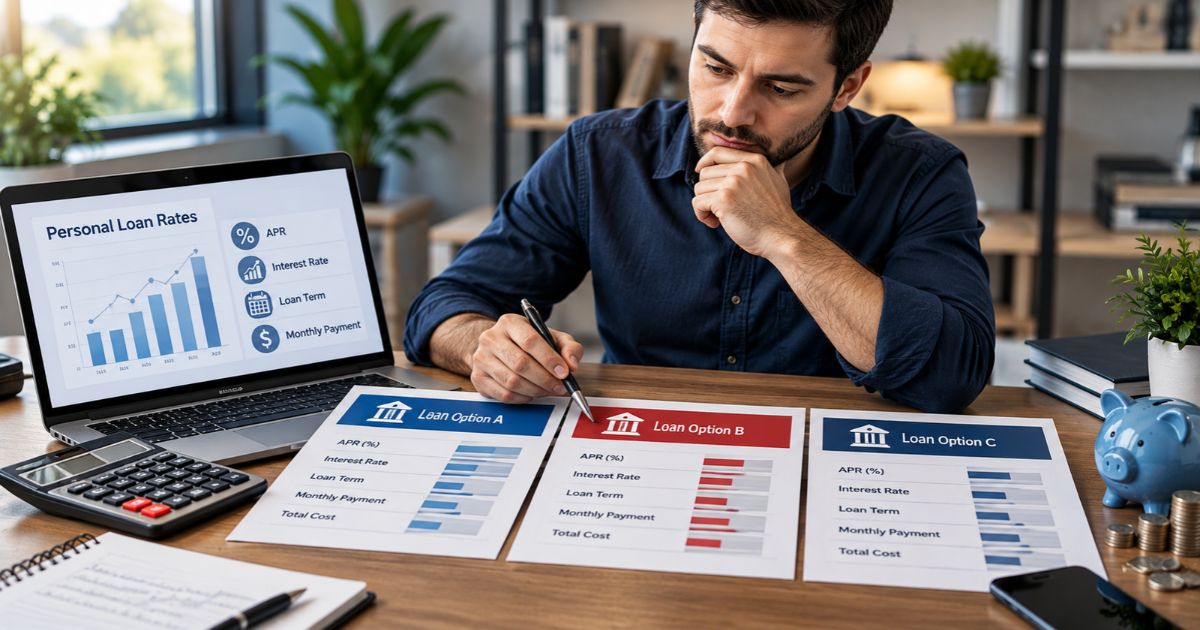 Personal loan rates and APR comparison for borrowers