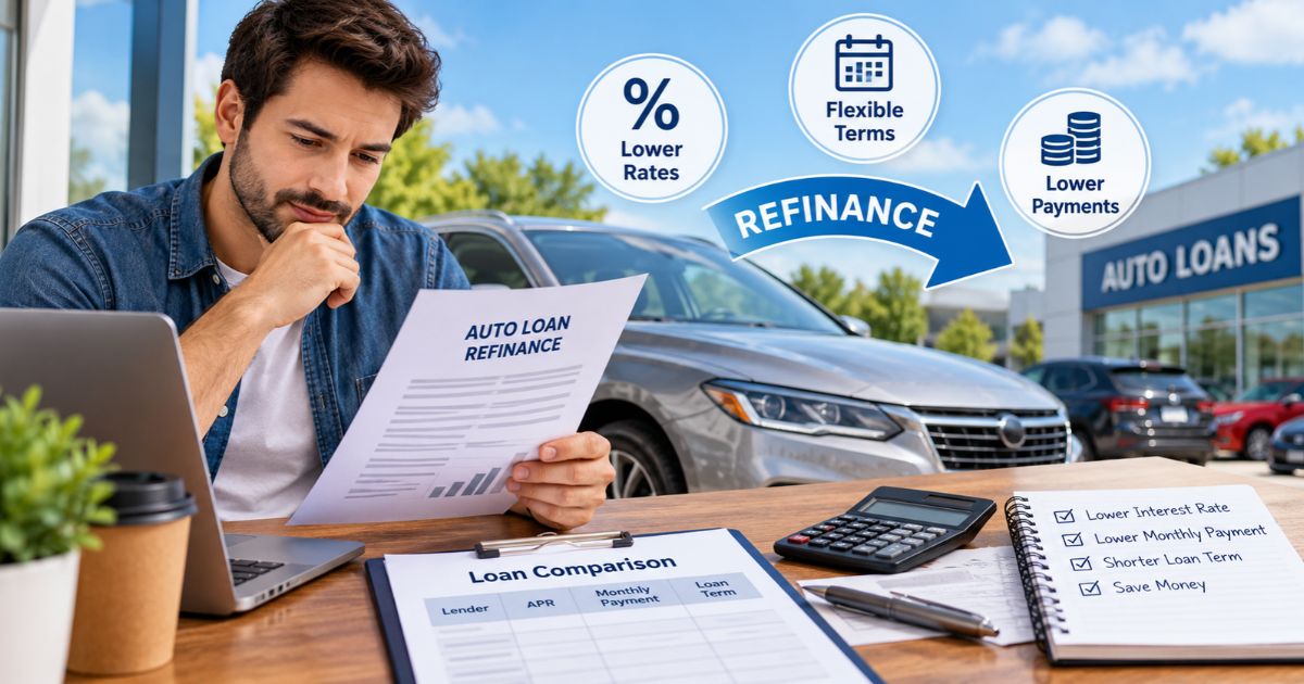 Refinance Auto Loan: 9 Key Steps, Rates & Risks 1 Refinance auto loan with lower rates flexible terms and lower monthly payments