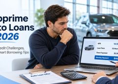 Subprime auto loans with APR, credit score, down payment and repayment risk comparison
