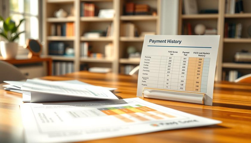 Payment history weighting in the FICO scoring model